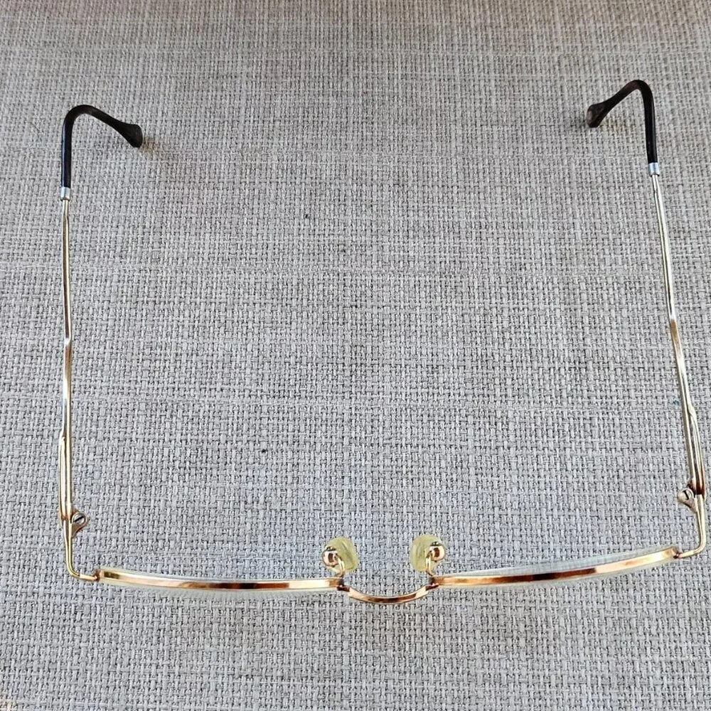 Escada Vintage Glasses Frame Half Rim Gold Tone Women Eyeglasses Frame only